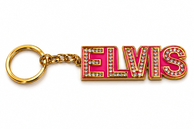 Sparkling ELVIS keyring
